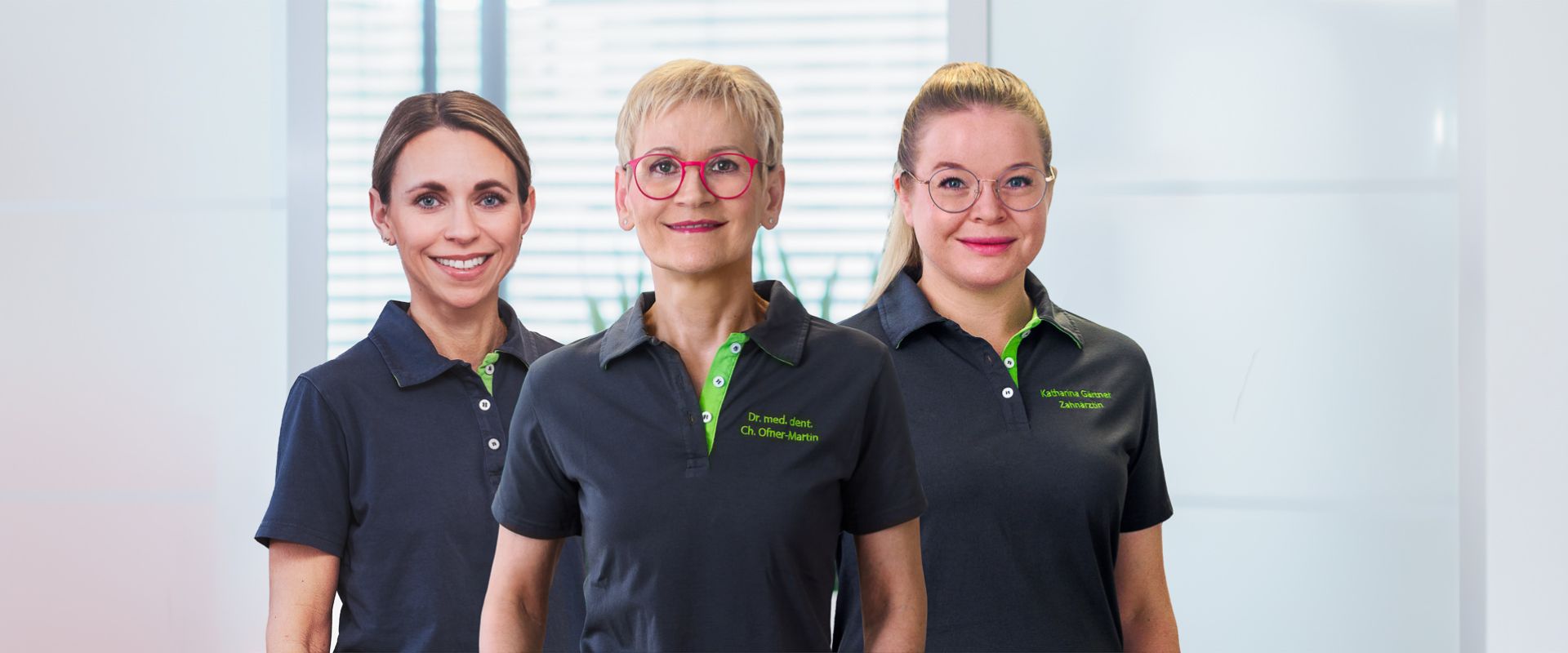 Team der Zahnarztpraxis Dr. Ofner Martin